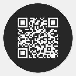 Sticker Rond (à l'arrière) Drôle Qr Ai-Je l'air de donner une m