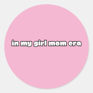 Sticker Rond à l'ère de la maman de fille