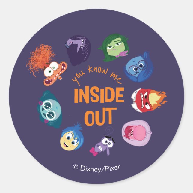 Sticker Rond À L'Intérieur, Vous Me Connaissez À L'Intérieur Du (Devant)