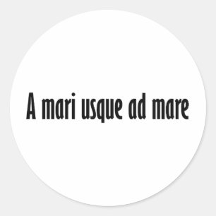 Sticker Rond a mari usque ad mare