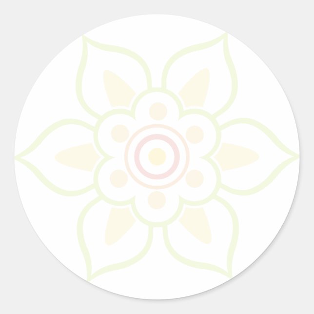 Sticker Rond A Modern Interpretation of Korean Patterns (Devant)