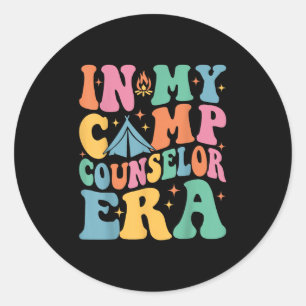 Sticker Rond À Mon Époque De Conseiller De Camp Camp Camp Super