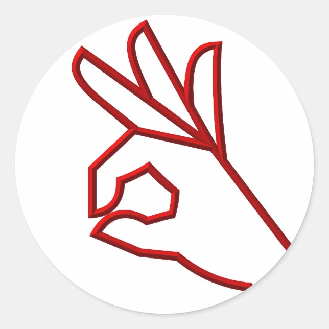 Sticker Rond A-Ok (Devant)