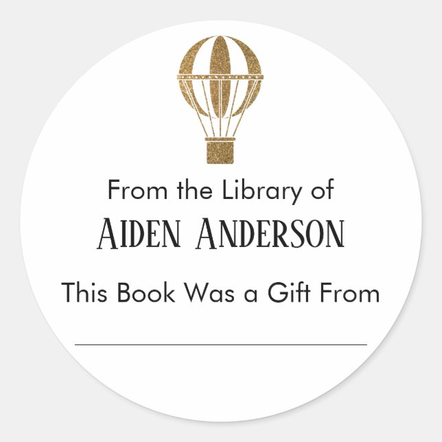 Sticker Rond À partir de la plaque d'immatriculation du ballon  (Devant)