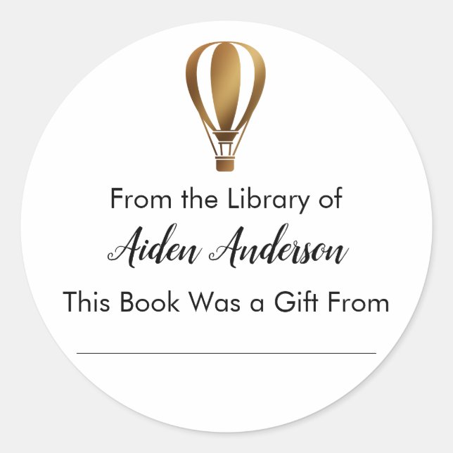 Sticker Rond À partir de la plaque d'immatriculation du ballon  (Devant)