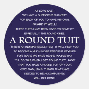 Sticker Rond A Round Tuit