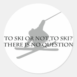 Sticker Rond À Ski Ou Non À Ski