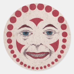Sticker Rond Aaargh ! Clown sinistre !
