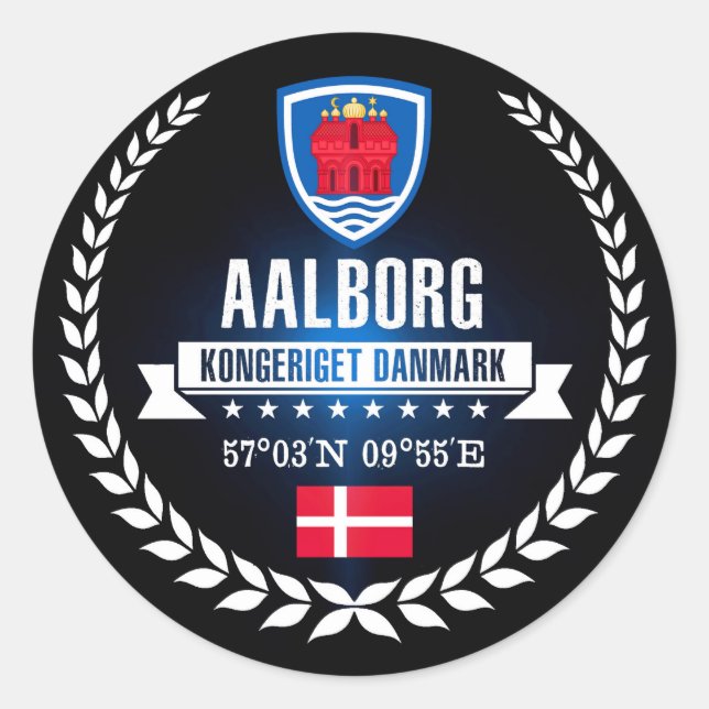 Sticker Rond Aalborg (Devant)