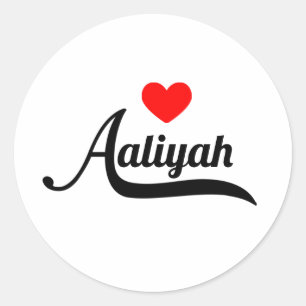 Sticker Rond Aaliyah