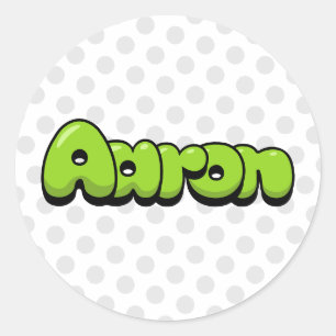 Sticker Rond Aaron