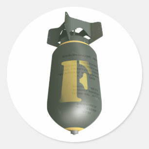 Sticker Rond Abandon de la bombe
