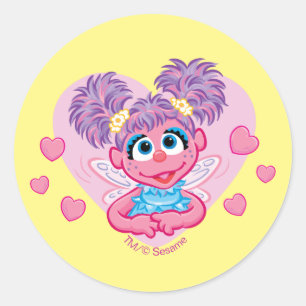Sticker Rond Abby Cadabby Valentine Hearts Graphisme