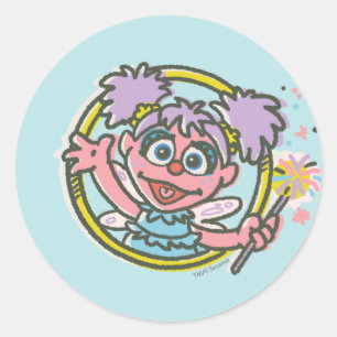 Sticker Rond Abby Cadabby Vintage