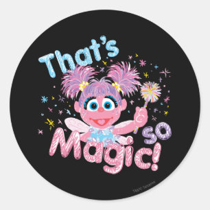 Sticker Rond Abby Cadabby Wand
