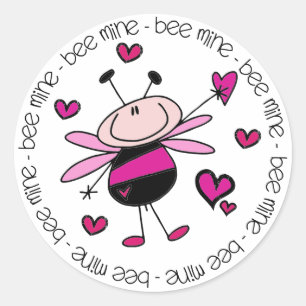 Sticker Rond Abee Mine Valentine