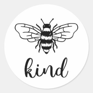 Sticker Rond Abeille noire