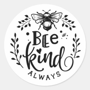 Sticker Rond Abeille toujours bourdon