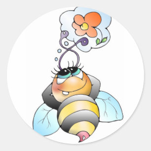 Sticker Rond Abeilles autocollantes