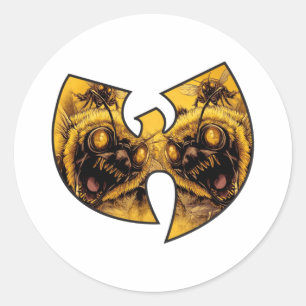 Sticker Rond Abeilles tueuses WuTang