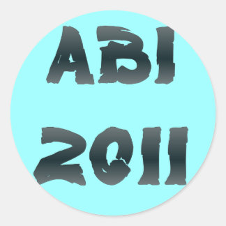 STICKER ROND ABI 2011