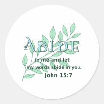 Abide In Me Écriture Verse Jean 15:7