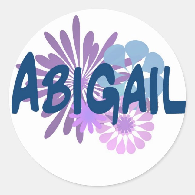 Sticker Rond Abigail (Devant)