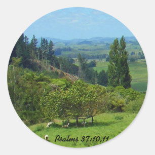 Sticker Rond Abondance d'autocollant de paix