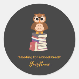Sticker Rond "Abri pour une bonne lecture !" Référencement