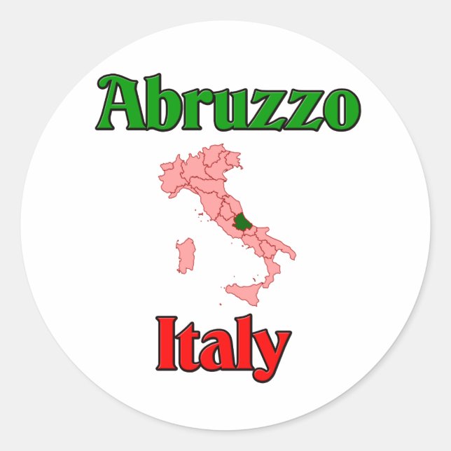 Sticker Rond Abruzzes Italie (Devant)