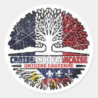 Acadien Cajun France Arbre Drapeau