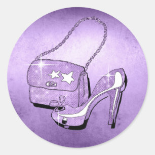 Sticker Rond Accessoires de parties scintillant et de brillance