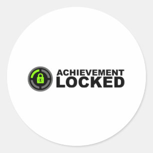 Sticker Rond Accomplissement verrouillé