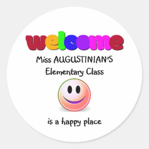 Sticker Rond Accueil des enseignants
