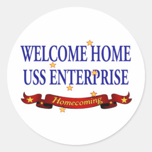 Sticker Rond Accueil USS Enterprise