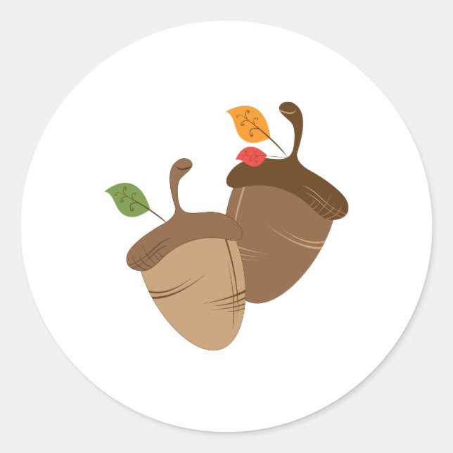 Sticker Rond Acorns (Devant)