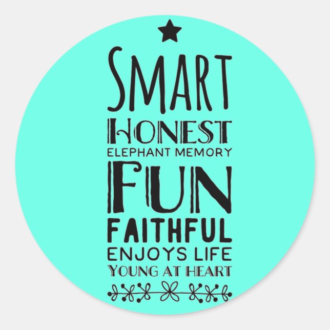 Sticker Rond Acronyme de Sheffey (Devant)