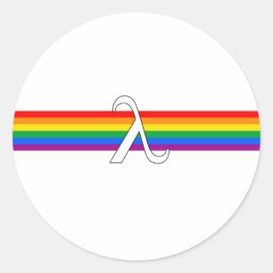 Sticker Rond Activisme gay pride