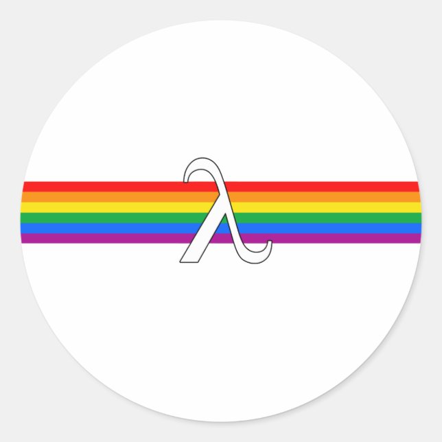 Sticker Rond Activisme gay pride (Devant)