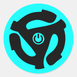 Sticker Rond Adaptateur d'alimentation audiophile de 45 tr/min