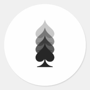 Sticker Rond Addict de poker