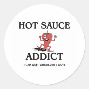 Sticker Rond Addictionnaire de sauce chaude