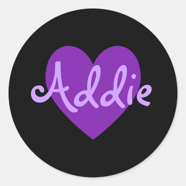 Sticker Rond Addition en violet (Devant)