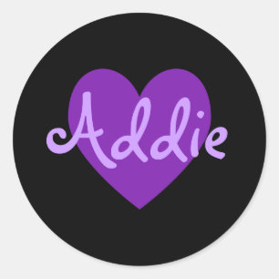 Sticker Rond Addition en violet