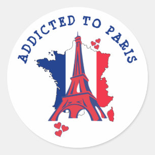 STICKER ROND ADDITIONNÉ À PARIS
