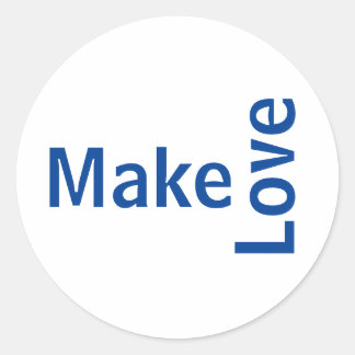 Sticker Rond Adesivo fait l'amour