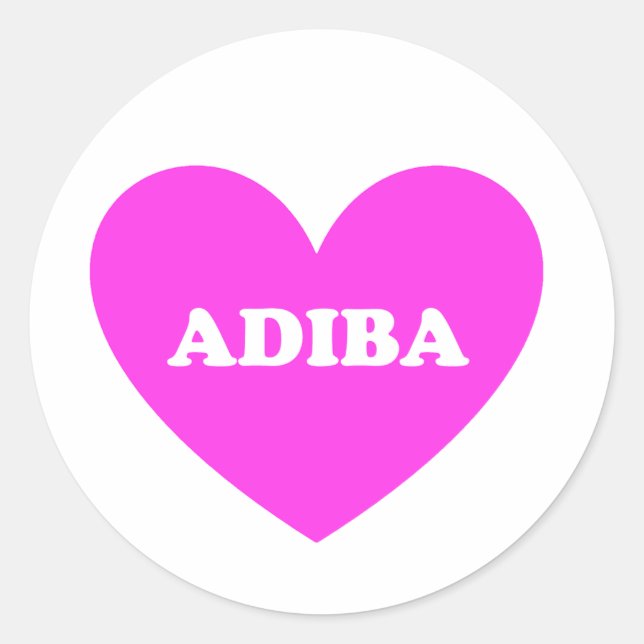 Sticker Rond Adiba (Devant)