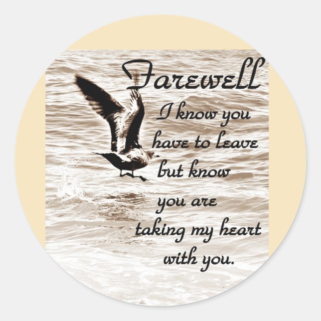 Sticker Rond Adieu_ (Devant)