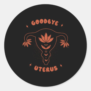 Sticker Rond Adieu Uterus