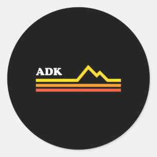 Sticker Rond Adk Adirondacks Montagnes New York